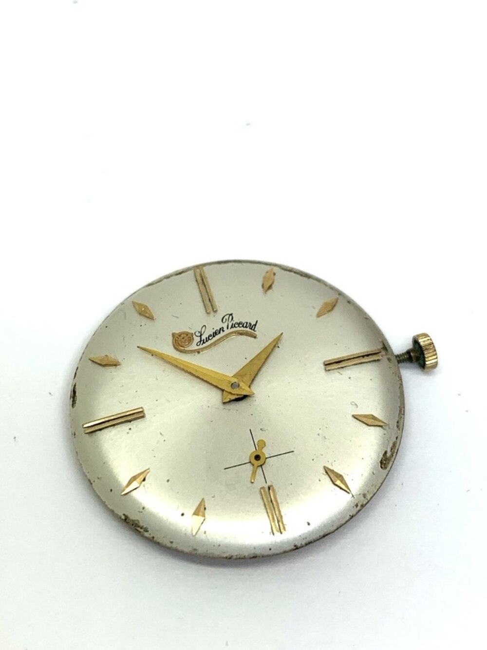 Lucien Piccard Mens Watch LP42 Swiss Movement A2056 Manual Wind FOR REPAIR PARTS